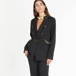 Tanya Taylor Michelle blazer jacket with chain
